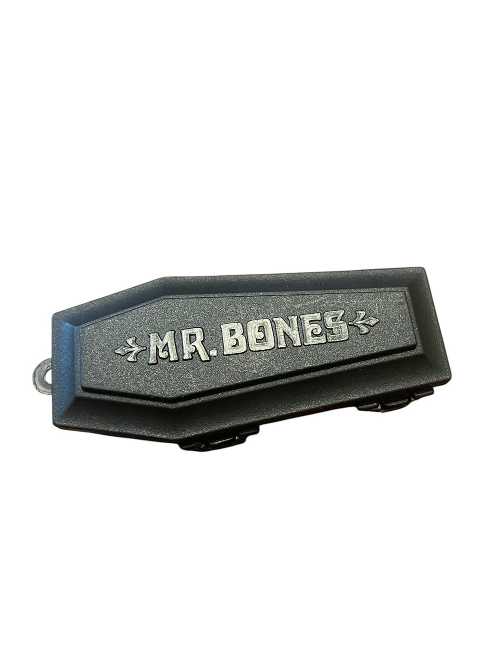 Vintage 1970’s Black Fleer Mr Bones Candy Coffin Container Empty